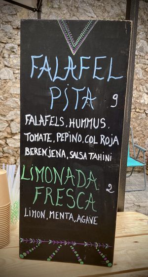   at Falafel Stand in Mallorca