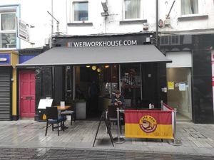 Outside at Cafe Eco in Cork