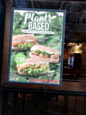 PlantBased Plakat at Back-Factory in Hamburg