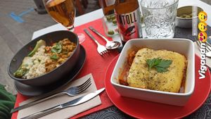 Lasaña vegana at La Vermuteria in Solsona