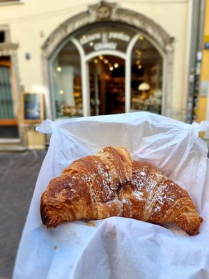 Vegan croissant at Bäckerei Grandi in Bolzano