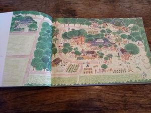 A map of the grounds, open for visitors to explore  at Rice Terrace Cafe in Isumi