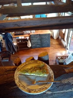 We had our afternoon tea in the cute little loft space at Rice Terrace Cafe in Isumi