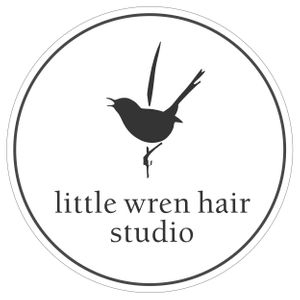 Love this logo at Little Wren Hair Studio in Meaford