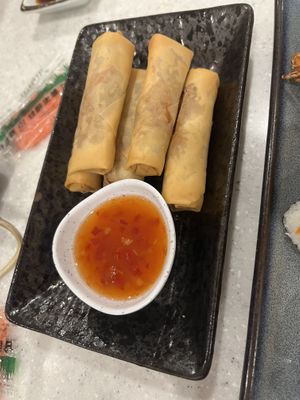 Veg spring rolls   at J Shinsen Express in Indooroopilly
