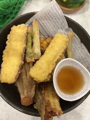 Assorted tempura   at J Shinsen Express in Indooroopilly