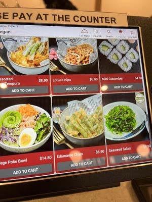 Vegan menu   at J Shinsen Express in Indooroopilly