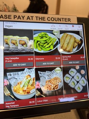 Vegan menu 2  at J Shinsen Express in Indooroopilly