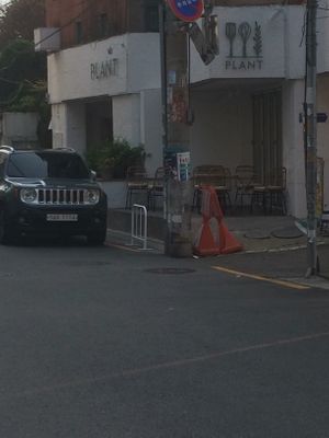 View from outside at Plant Cafe & Kitchen - Yeonnam in Seoul