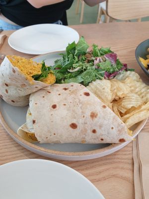 tofu scramble wrap... at Plant Cafe & Kitchen - Yeonnam in Seoul