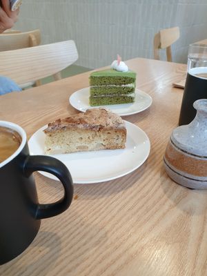 This pear almond cake was a BIG hit with table at Plant Cafe & Kitchen - Yeonnam in Seoul