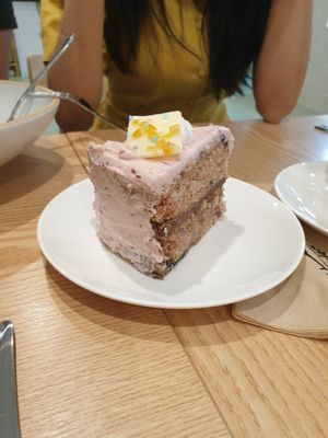 berry vanilla cake... was sweet at Plant Cafe & Kitchen - Yeonnam in Seoul