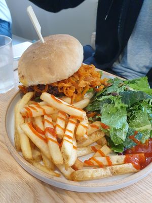 chilli cheese burger at Plant Cafe & Kitchen - Yeonnam in Seoul