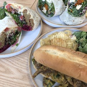 Burritos and cheesy chili hotdog  at Plant Cafe & Kitchen - Yeonnam in Seoul