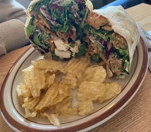 Fried tofu and chips  at Plant Cafe & Kitchen - Yeonnam in Seoul