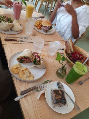 Falafel Wrap, Falafel Salad, Burger at Plant Cafe & Kitchen - Yeonnam in Seoul