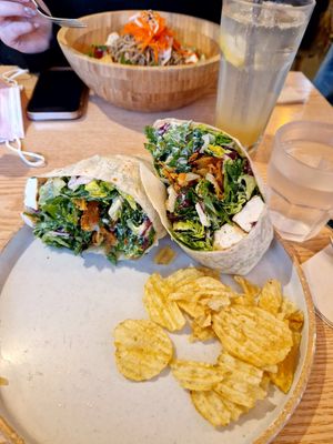 Tofu Caesar Wrap😍 at Plant Cafe & Kitchen - Yeonnam in Seoul