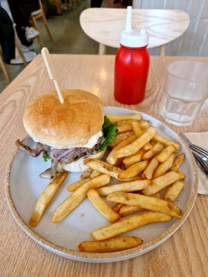 Mushroom Burger😍 at Plant Cafe & Kitchen - Yeonnam in Seoul