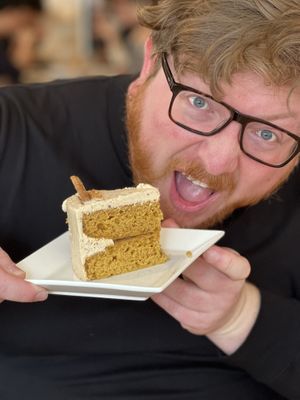 Pumpkin cake was a hit  at Plant Cafe & Kitchen - Yeonnam in Seoul