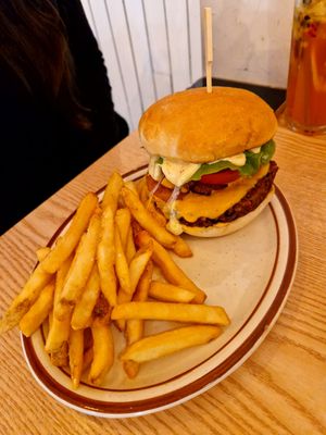 Plant cheeseburger👍 at Plant Cafe & Kitchen - Yeonnam in Seoul