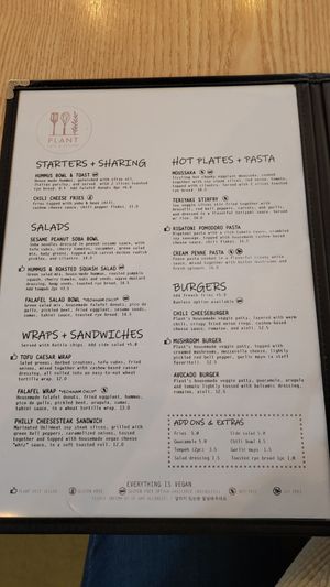 They also have an extensive drink menu in English! It includes smoothies, hot chocolate, alcohol, milkshakes, and more at Plant Cafe & Kitchen - Yeonnam in Seoul