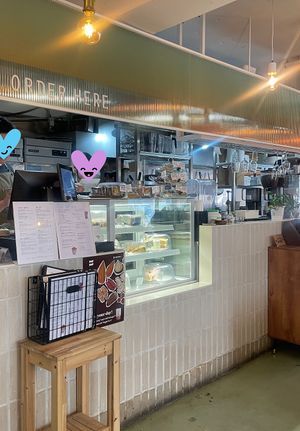 Menu to order & dessert showcase  at Plant Cafe & Kitchen - Yeonnam in Seoul