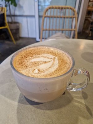 Chai latte at Plant Cafe & Kitchen - Yeonnam in Seoul
