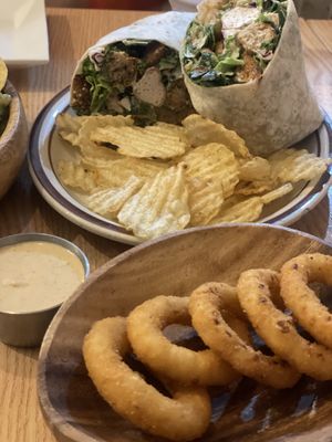 Add on - Onion ring & Tahini sauce   at Plant Cafe & Kitchen - Yeonnam in Seoul