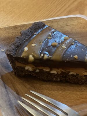 Snickers Tart. So good & rich  at Plant Cafe & Kitchen - Yeonnam in Seoul