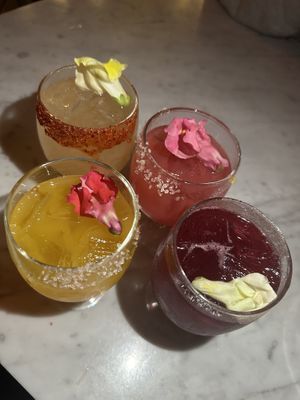 Margarita flight   at Tu Madre in West Hollywood