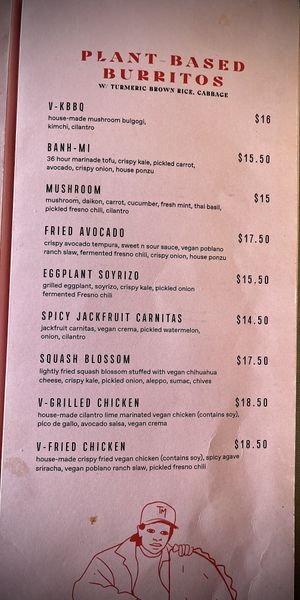 So many choices  at Tu Madre in West Hollywood