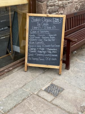 Menu  at Old Pier Coffee House in Stonehaven
