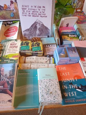Lovely books at The Mountain Coffee Co in Gairloch