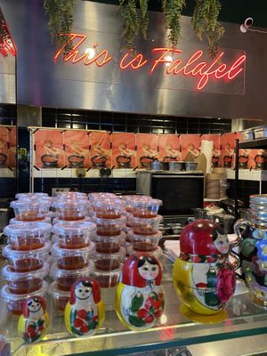 Inside  at GangNam Falafel in Paris