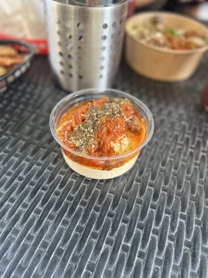 Kimchi hummus   at GangNam Falafel in Paris