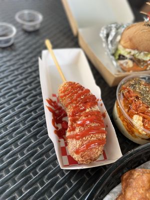 Corndog   at GangNam Falafel in Paris