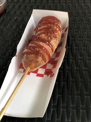 Corndog  at GangNam Falafel in Paris