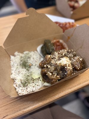 Bento  at GangNam Falafel in Paris