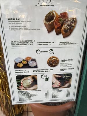Dessert menu !  at GangNam Falafel in Paris