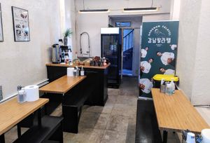 Eat-in Space (next door) at GangNam Falafel in Paris