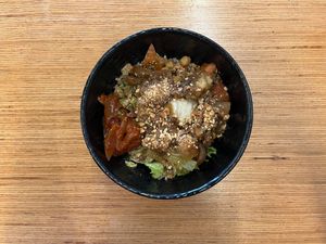 Champignon bowl at GangNam Falafel in Paris