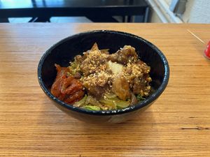 Champignon bowl at GangNam Falafel in Paris