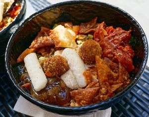 Kimchi bowl at GangNam Falafel in Paris