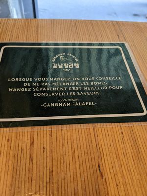  at GangNam Falafel in Paris