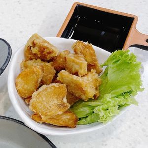 Fried monkeyhead at Saute Sushi 素特•素司 in Central Singapore