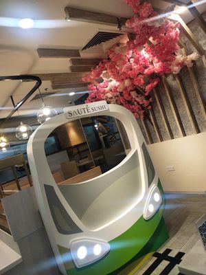 Train design at Saute Sushi 素特•素司 in Central Singapore