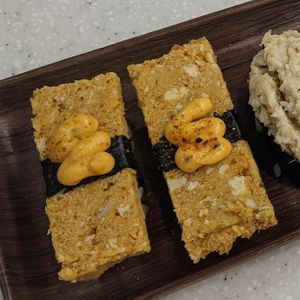 Highly recommend Spicy Otah Nigiri $2.90 😋 at Saute Sushi 素特•素司 in Central Singapore