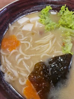 Miso stew Ramen  ~ 7/10/21 at Saute Sushi 素特•素司 in Central Singapore