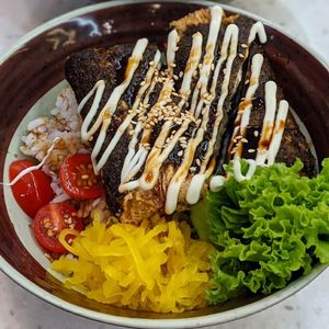 Teriyaki Seaweed Beancurd Don at Saute Sushi 素特•素司 in Central Singapore