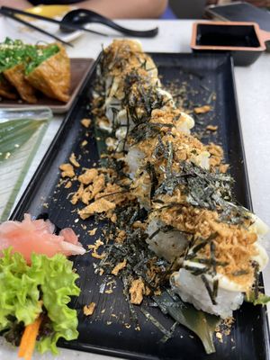 Golden temp cheese  at Saute Sushi 素特•素司 in Central Singapore